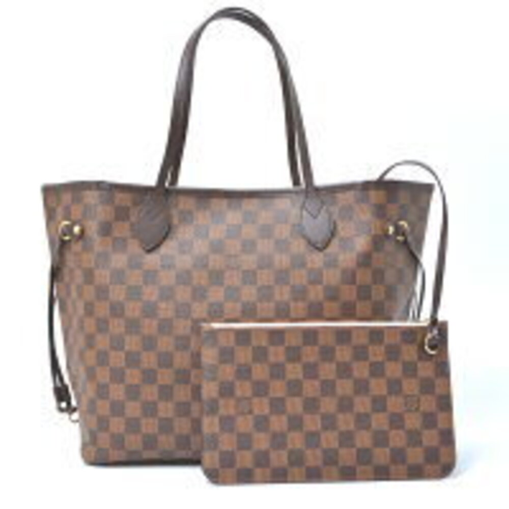 Louis Vuitton Damier Shoulder Bag Neverfull Pouch Rose Pink Ballerine